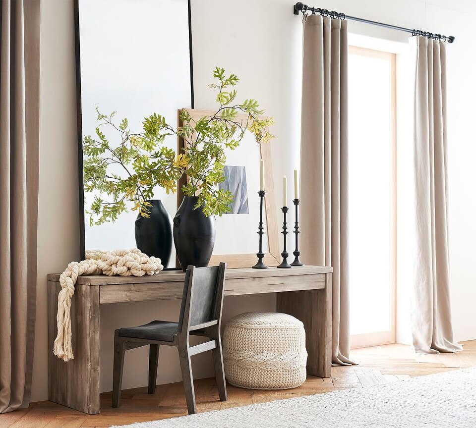 Antique Bronze Curtain Rod & Wall Bracket Pottery Barn Australia